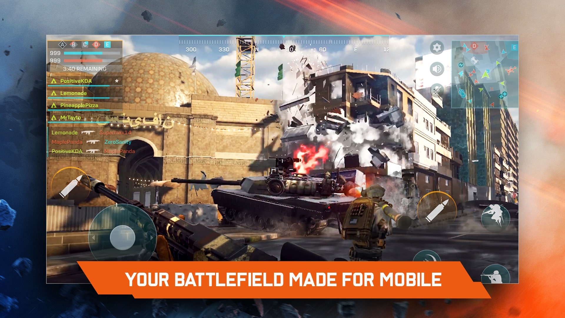 (On small smartphone screens, Battlefield Mobile''s graphics certainly look solid.)