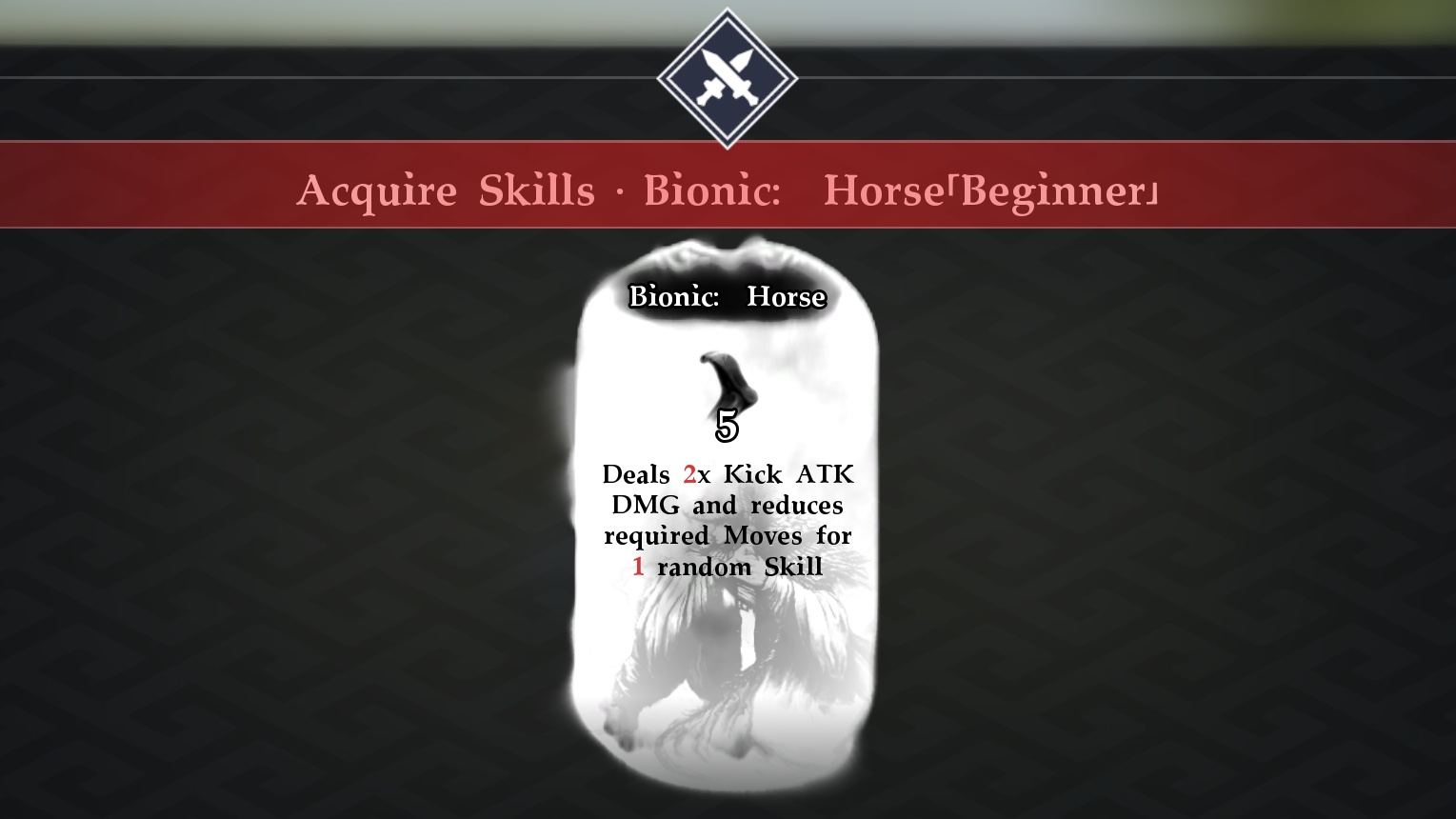 (If you beat up enough horses, you can even unlock a hidden skill.)