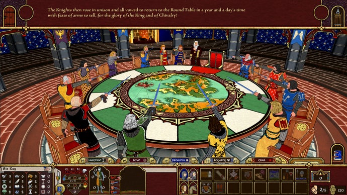 Legends of the Round Table: A Chivalric Turn-Based Role-Playing Game Featuring a Jousting Tournament Vibe