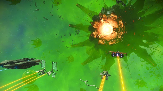 No Man's Sky's The Swarm Update Storms the Galaxy with a Helldivers 2-Inspired Battle Against a Massive Malevolent Robo-Eye