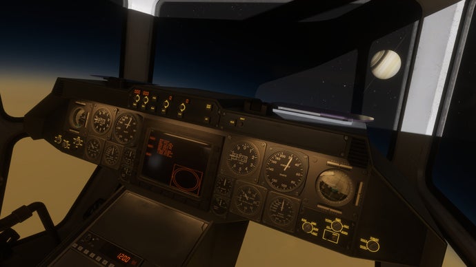 Space Hauler: A Comprehensive Space Flight Simulator Orbiting Saturn with All Ship Controls Operational