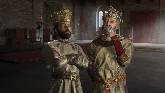 "The newest update for Crusader Kings 3 halts real-time infidelity notifications, with the exception of certain events related to childbirth."