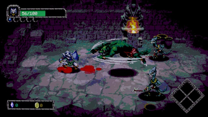 Dungeon Lurker's Crispy Pixel Artwork Hides a Metatextual Revelation Under Its Roguelike Dungeon Exploration Surface