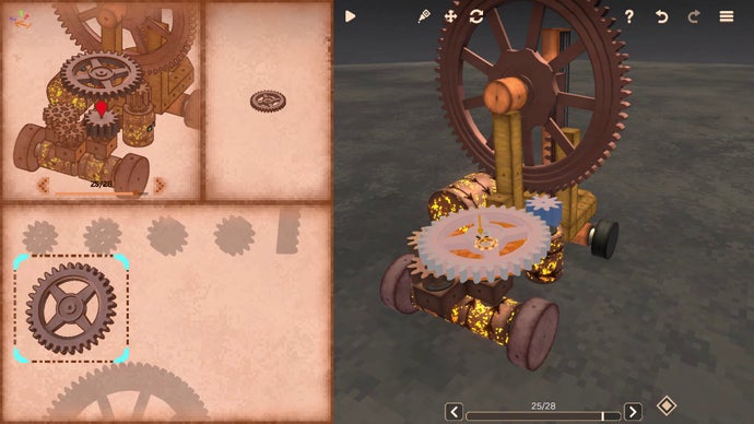 Geareo: An Enjoyable Clockwork Construction Game Featuring Pull-Out Model Kits and Reversible Paper Guides