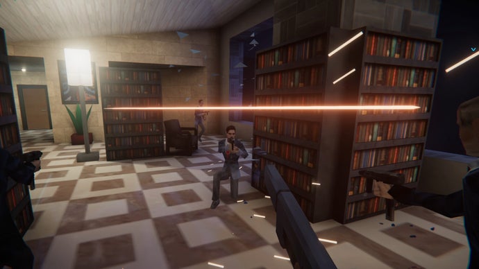 Agent 64: Spies Never Die, a first-person shooter inspired by GoldenEye, is set to launch in August featuring optional oversized heads.