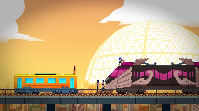 "Crafting an Improved Universe": Denshattack's Creators Discuss Counterculture, Motorcycle Clubs, and the Hopefulness of Fighting a Mecha with a Locomotive