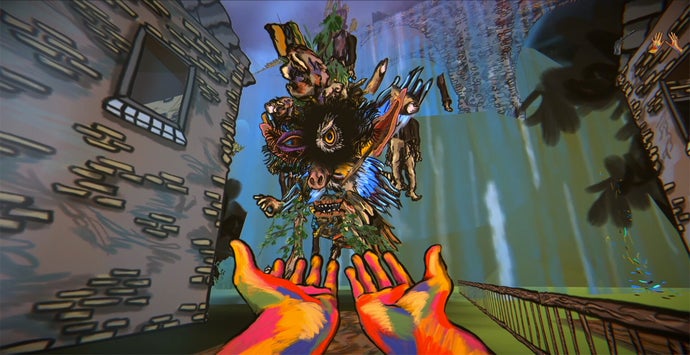First-Person Explorer Sketchy Tales: A Colorful Hand-Illustrated Art Extravaganza Showcasing Hades 2's Sarah Grayson
