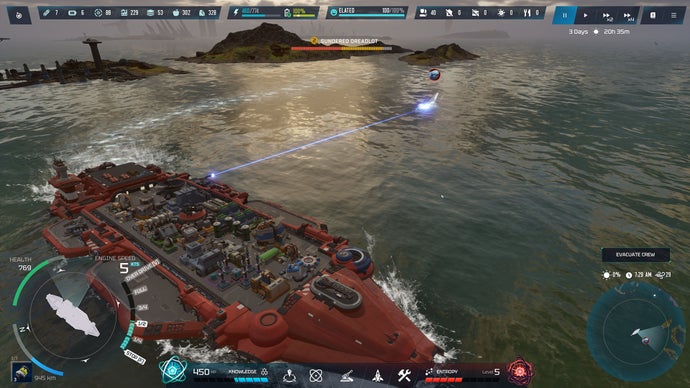Hooded Horse's Latest Strategy Game "Rogue Carrier" Places You in Control of a Research Vessel on a World with Scalding Oceans and Ferocious Squid