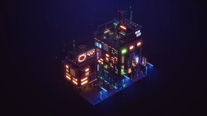 Midnight Occasions: A Cyberpunk Diorama Creator for Neon Sign and Light Rain Lovers