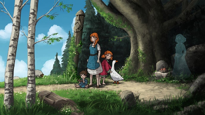 "Scarlet Deer Inn: An Embroidered Sprite Slavic Folk Tale Platformer Launched Today"