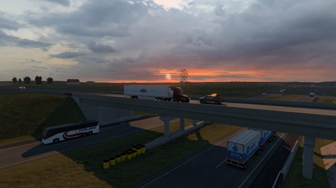 American Truck Simulator Sets Out on a North Dakota Expansion Featuring Magical Highways and Massive Cattle