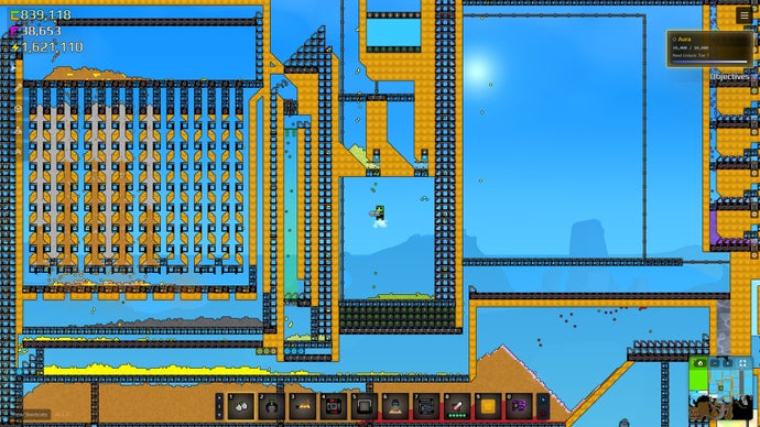 Sandustry: The Manufacturing Game Where Each Pixel Serves as a Constructible Asset, Currently in Early Access