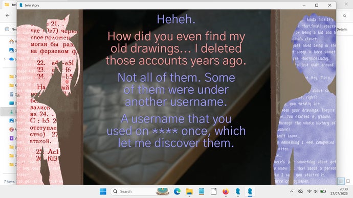 Toxic Yuri Story "Kaschei": An Amazing Free Visual Novel Turning Your Downloads Folder into a Maze of Reflections