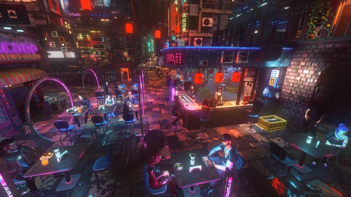 Build Your Own Ramen Stand and Explore a Voxel Cyberpunk Metropolis in Nivalis Nights, Available Now