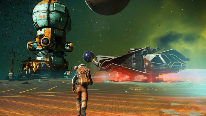 No Man's Sky's 10th Anniversary Update: Command Space Stations, Construct Orbital Bases, and Holiday at the Sun