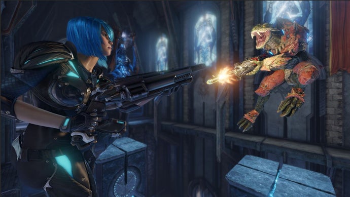 Post-id layoffs, Quake Champions drops free-to-play model and turns into a £9 game on Steam.